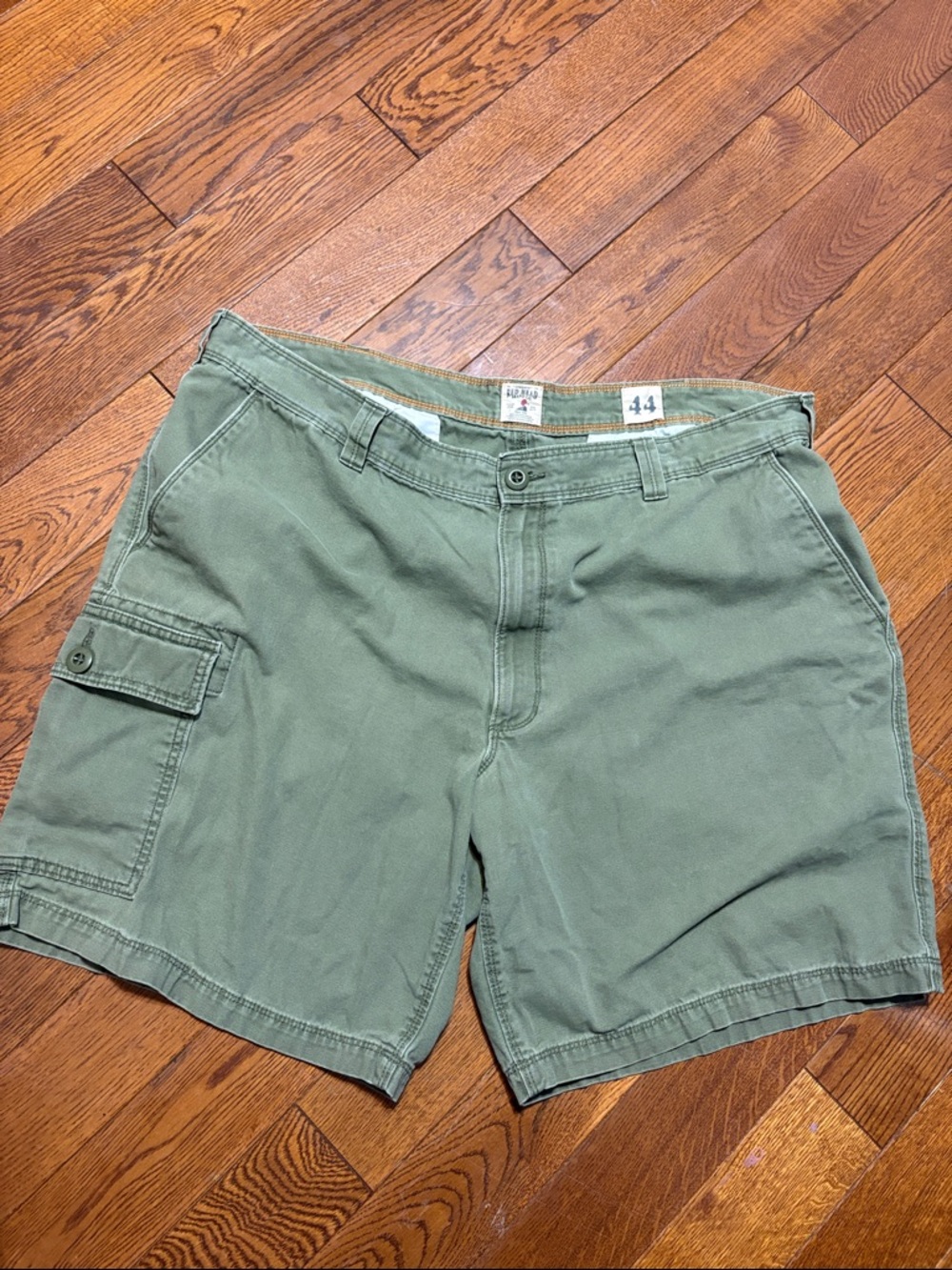 Size 44 Red Head Classic Men's Olive Cargo Shorts canvas material